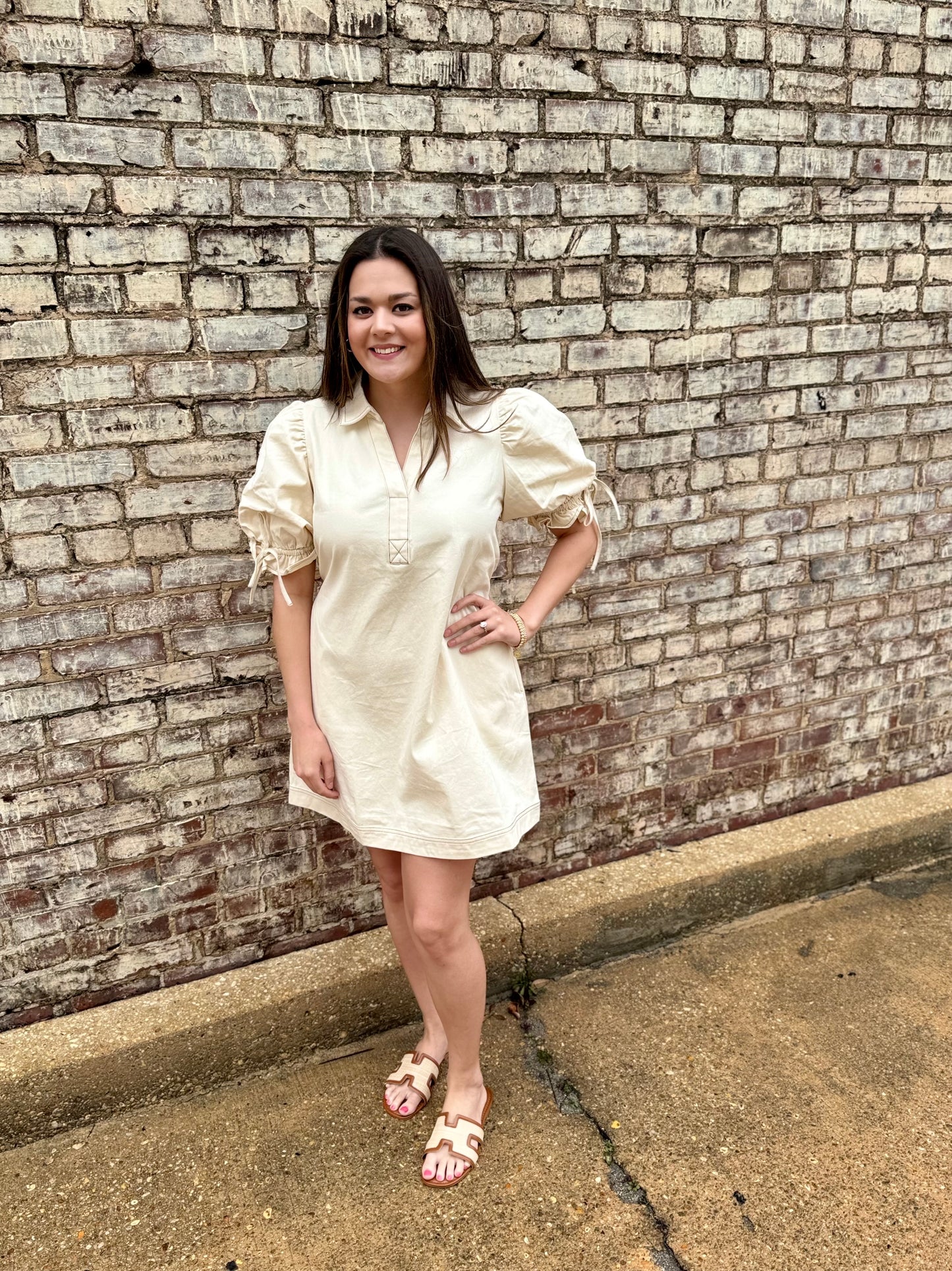 Milk Glass Denim Dress