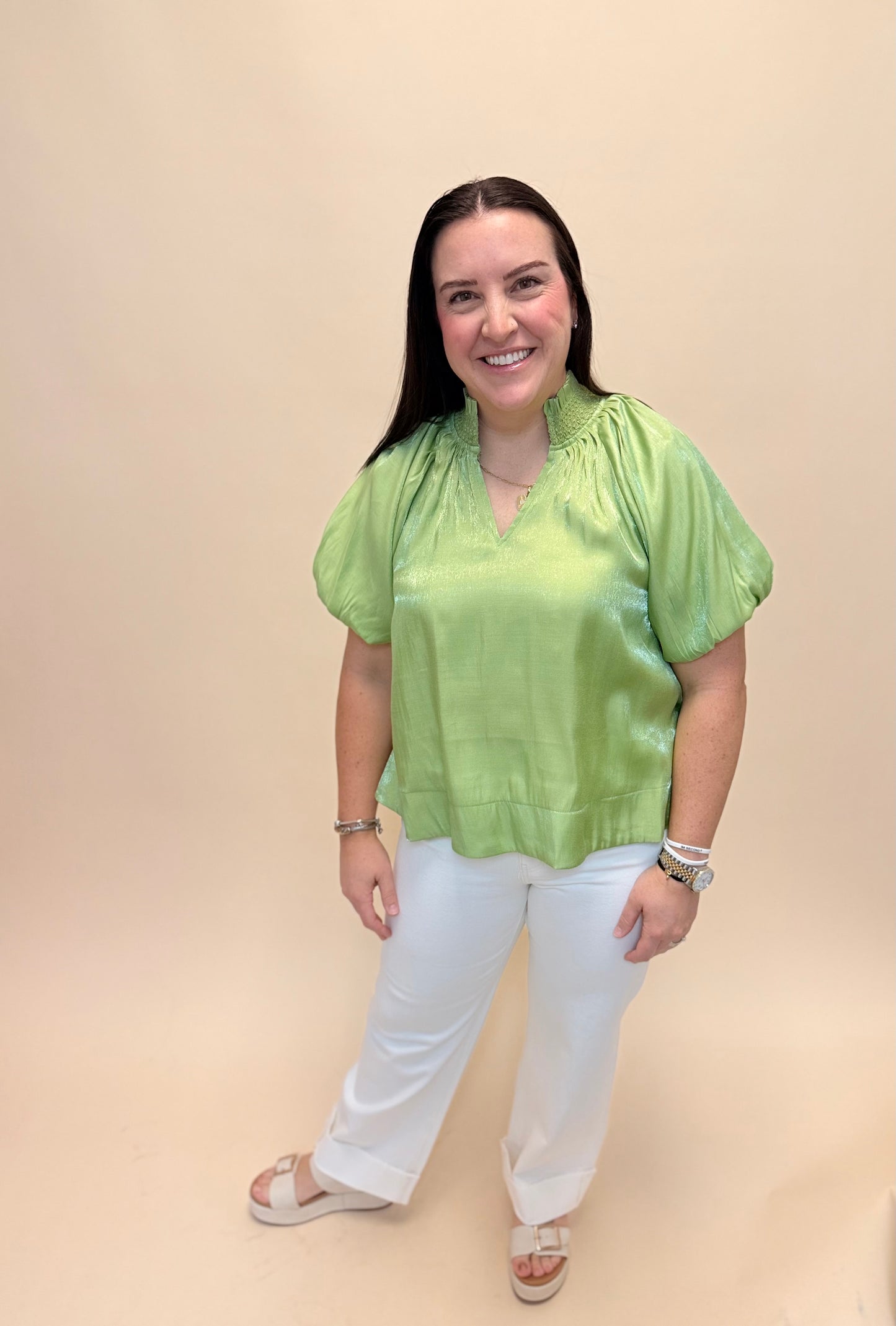 The Lenny Lime Blouse