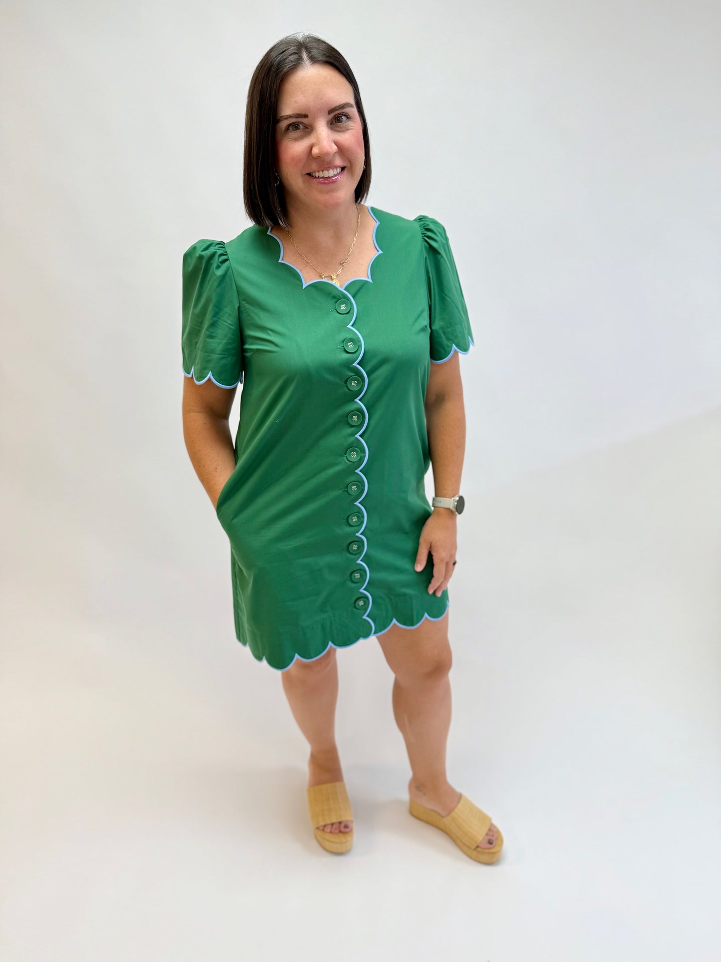 The Harriet Scalloped Dress