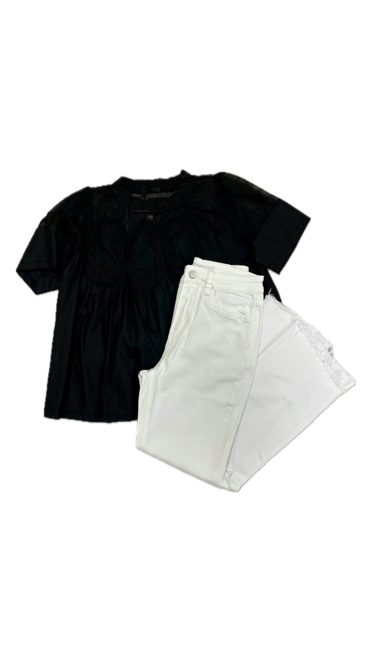 The Credence Crop Flare Jeans