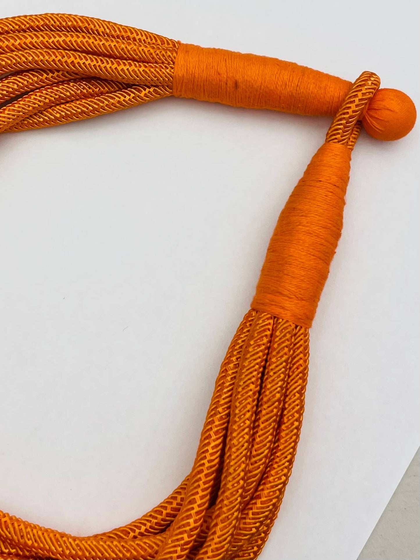 Ophelia Orange Mulit Strand Statement Necklace