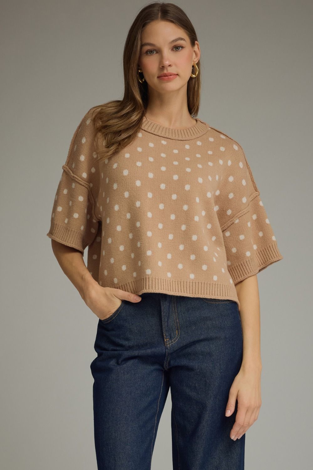 The Poppy Polka Dot Sweater