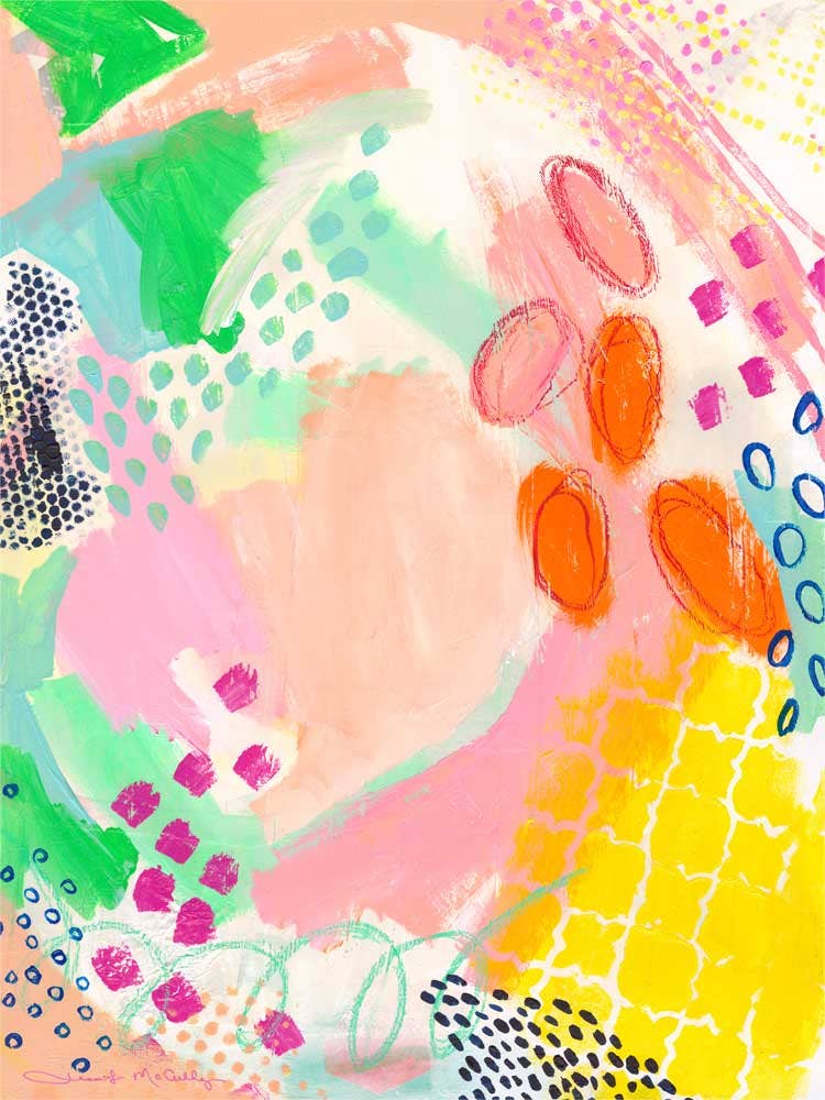 The Color Dance Stretched Canvas