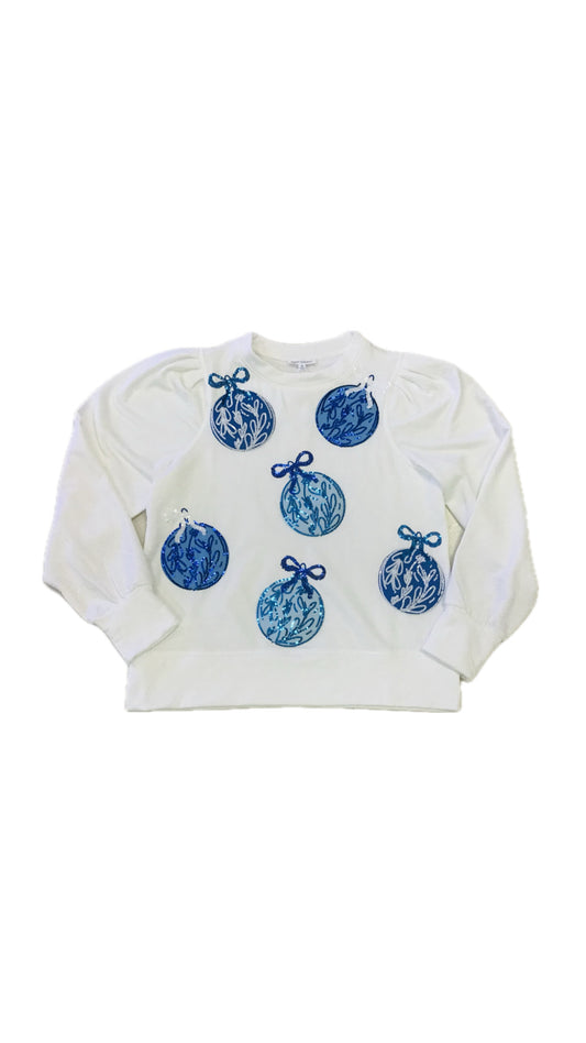 The Kelly Blue Ornaments Sweatshirt