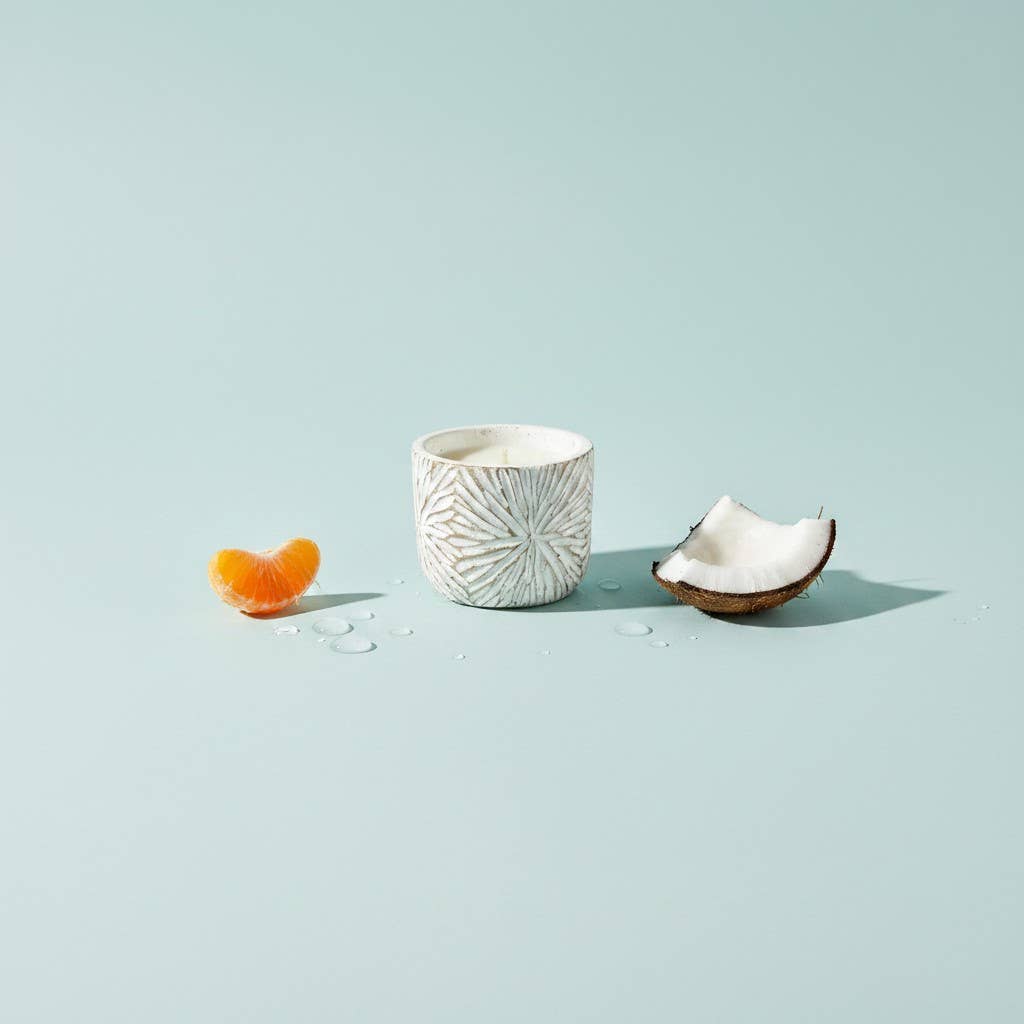 4 oz Sky Burst Votive: White Linen