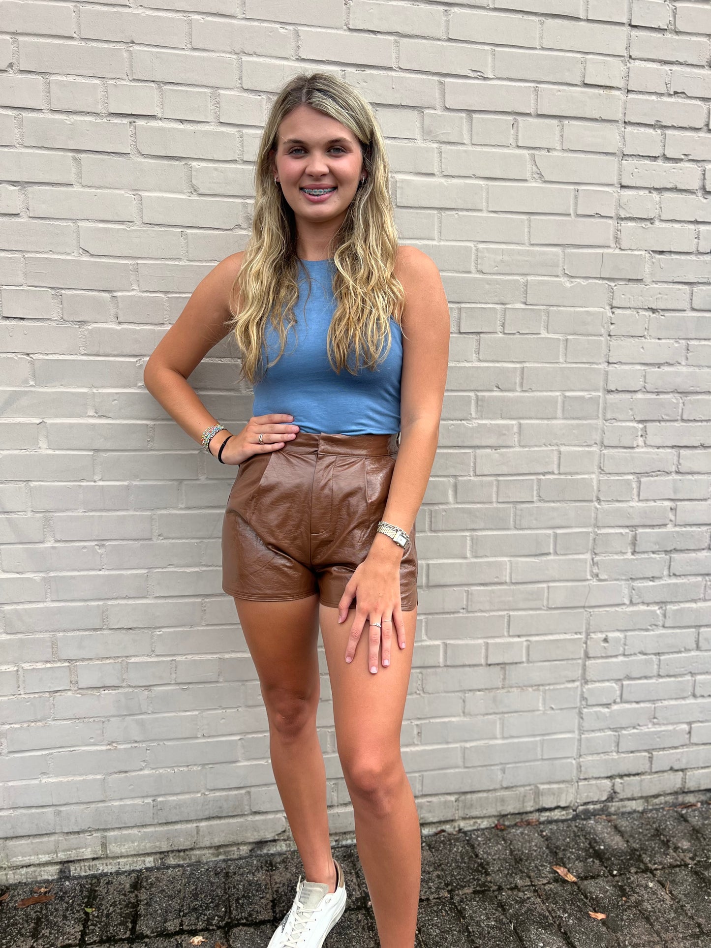 Lucia Leather Shorts