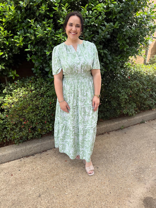 Finley Floral Maxi Dress - Curvy