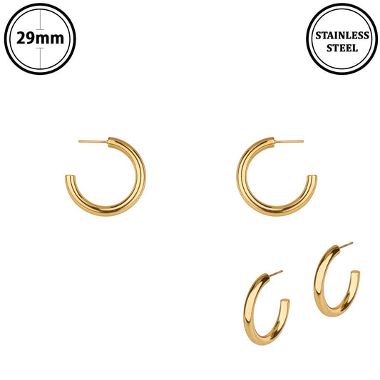 Classic Gold Hoops 1.25’