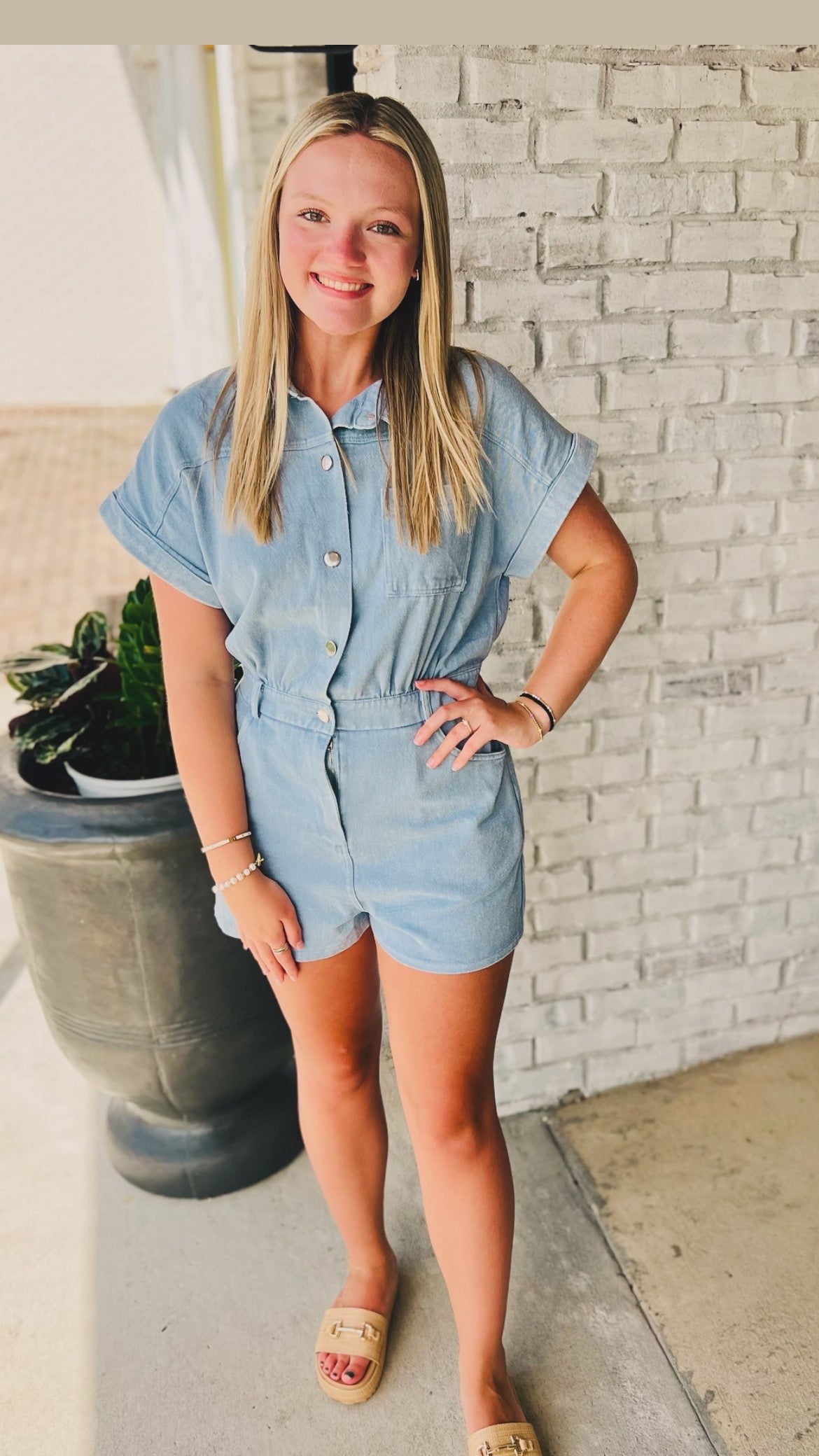 Maeve Denim Romper