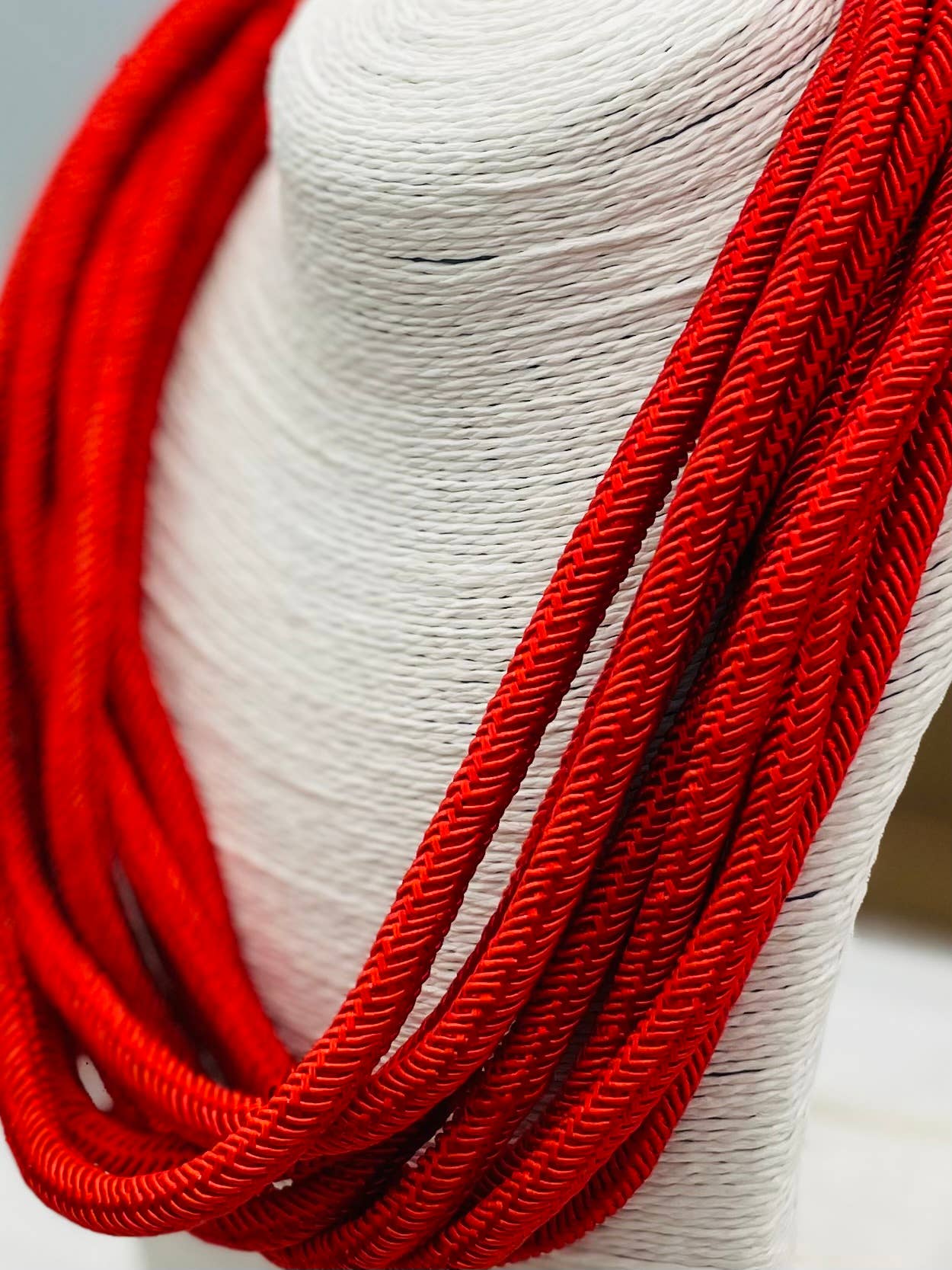 Rachel Red Multi Strand Statement Necklace