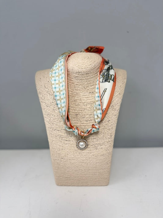 Orange - The Liv Scarves (with pendant)