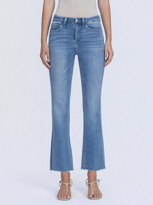The Camden High Rise Crop Flare Jeans