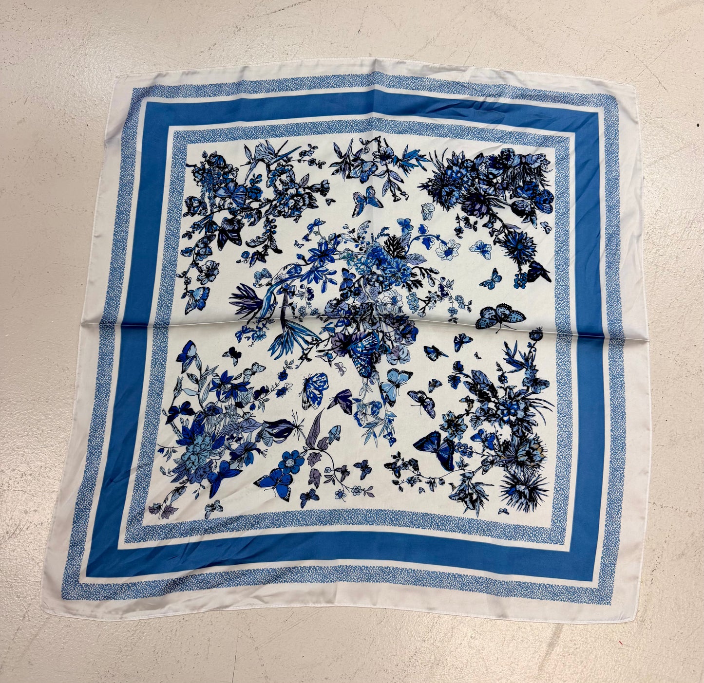 Royal Blue Butterflies - The Margot Scarves