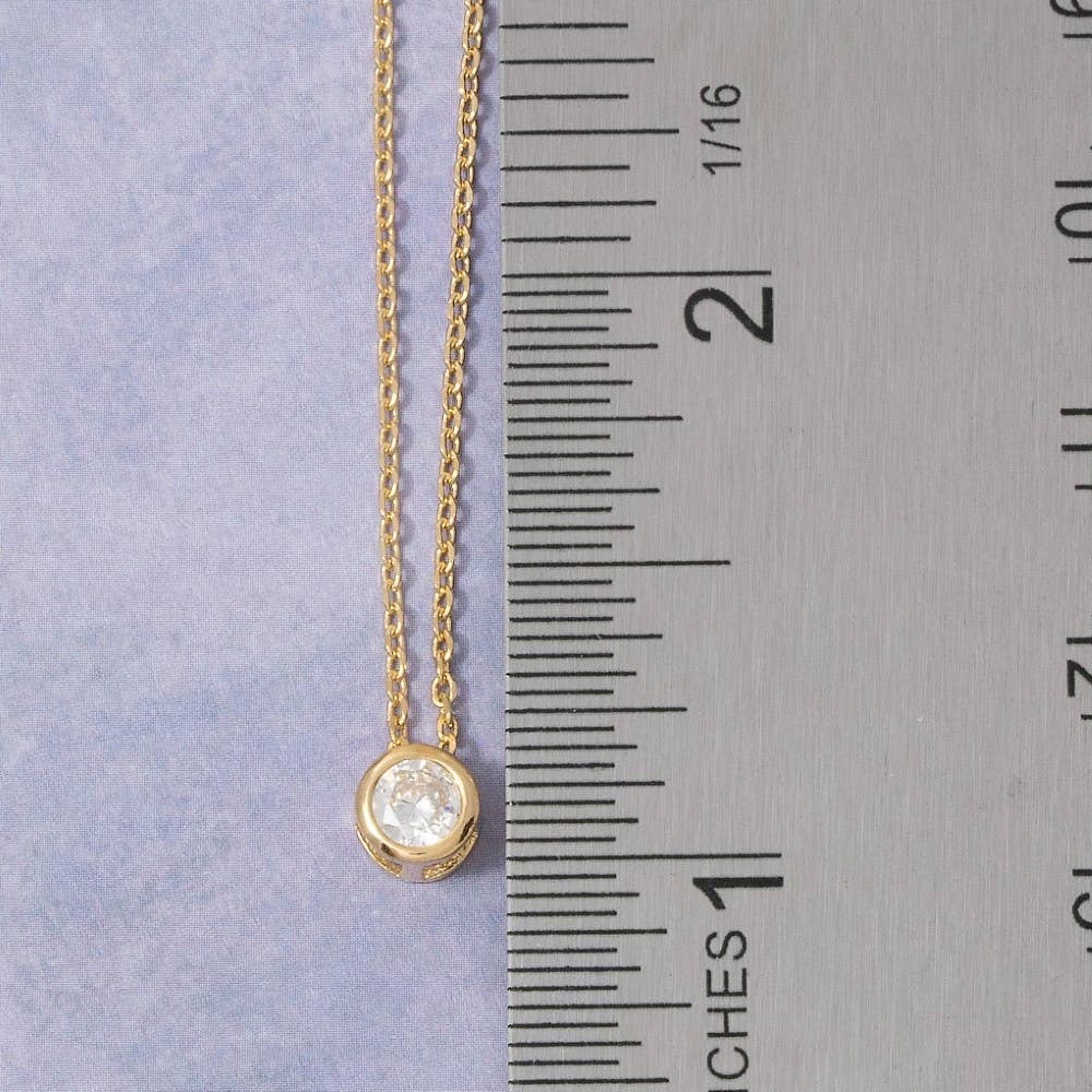 Gold Bezel Necklace