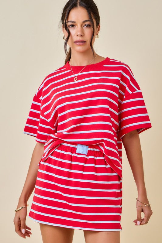The Jacque Striped Skort Set