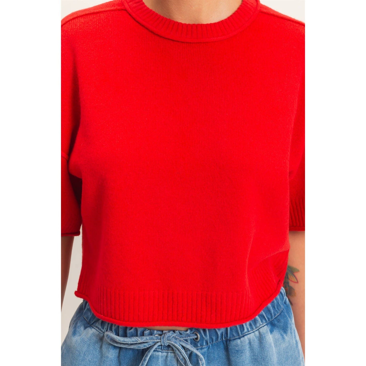 Serena Cropped Sweater