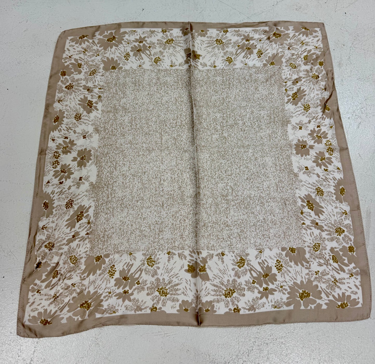Beige Floral - The Margot Scarves