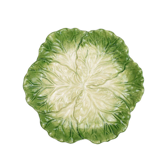 Cabbage Plate   Green   8"