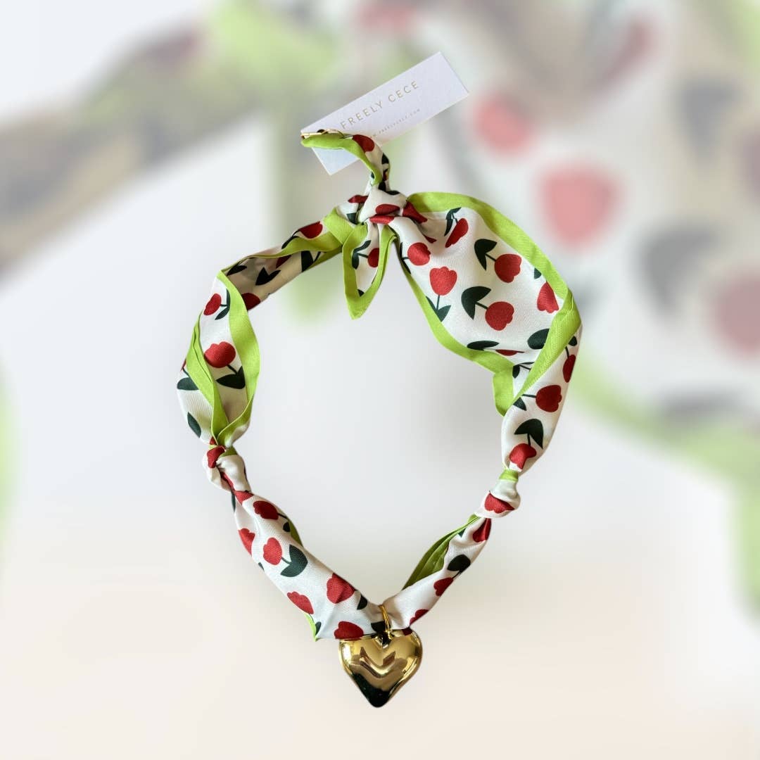 Trendy Scarf Charm Necklace 