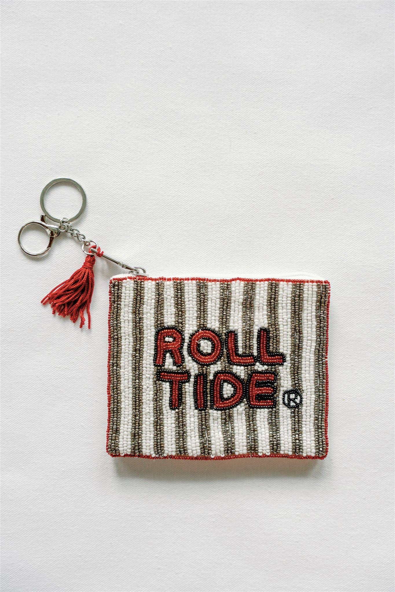 University of Alabama Beaded Coin Purse