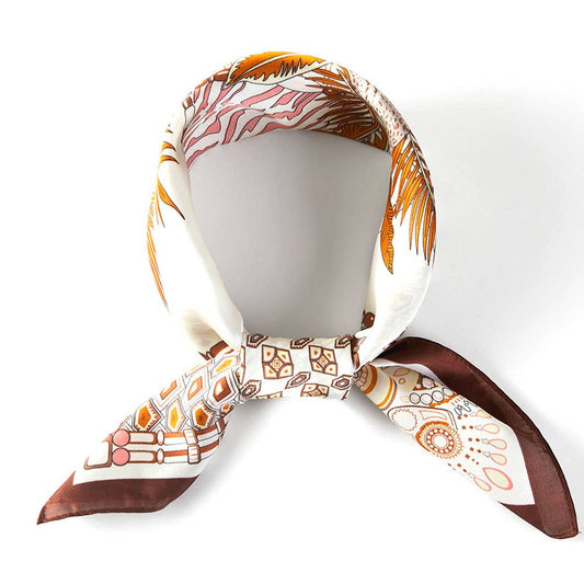 Bea Brown Silky Scarf