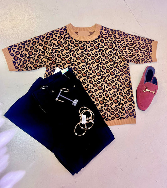 Lou Leopard Sweater