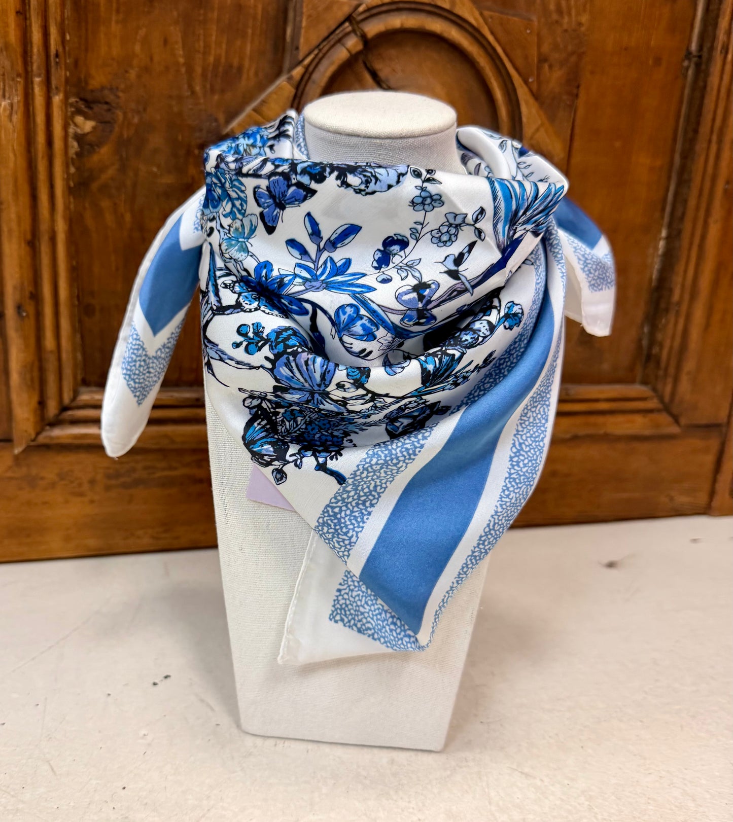 Royal Blue Butterflies - The Margot Scarves