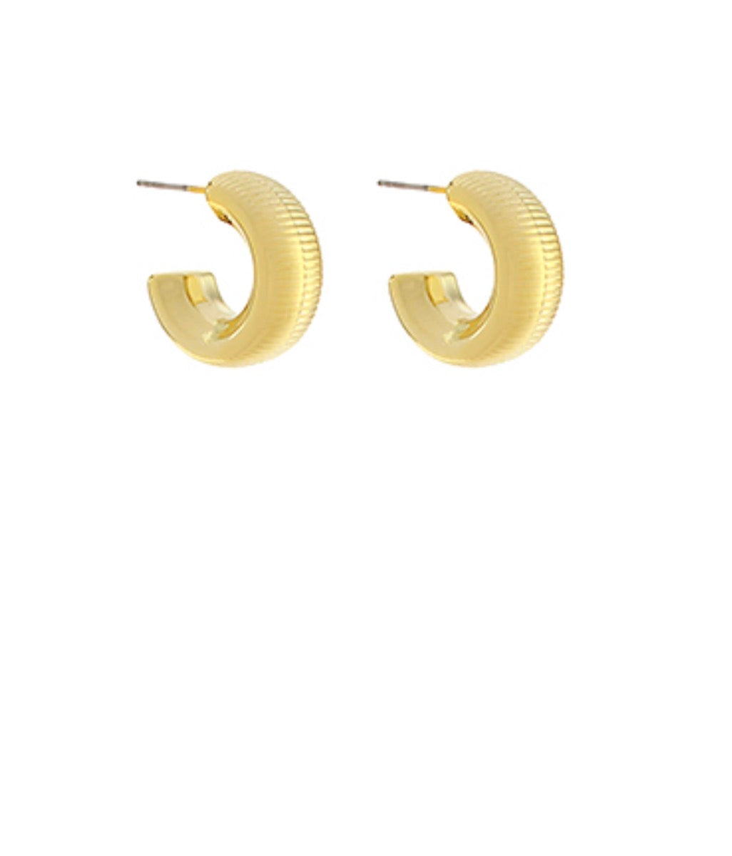 Textured Open Hoops