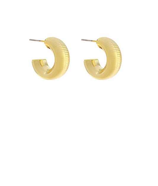 Textured Open Hoops