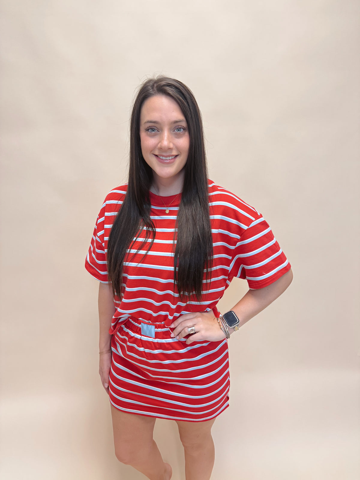 The Jacque Striped Skort Set