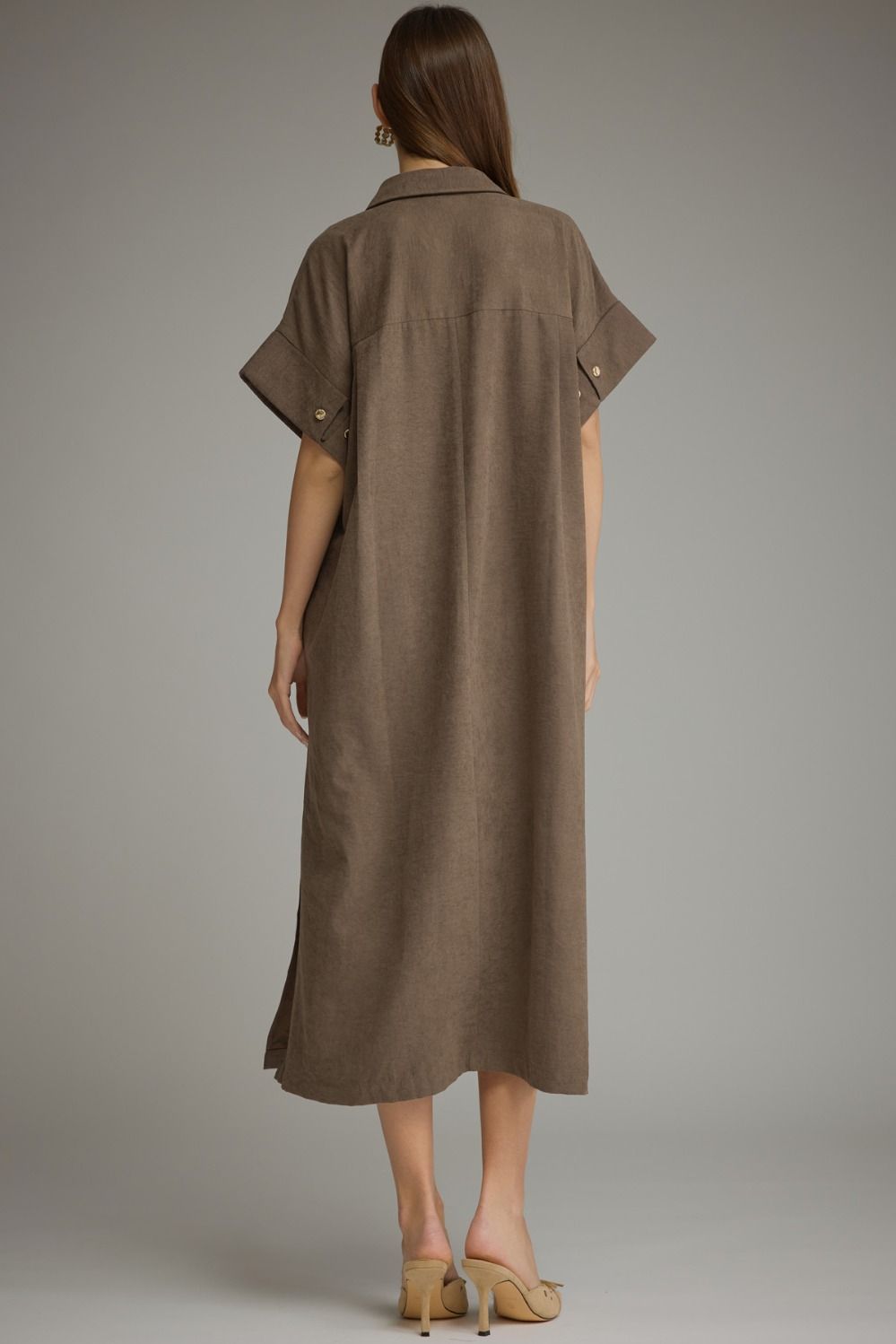 The Delaney Collared Midi Dress