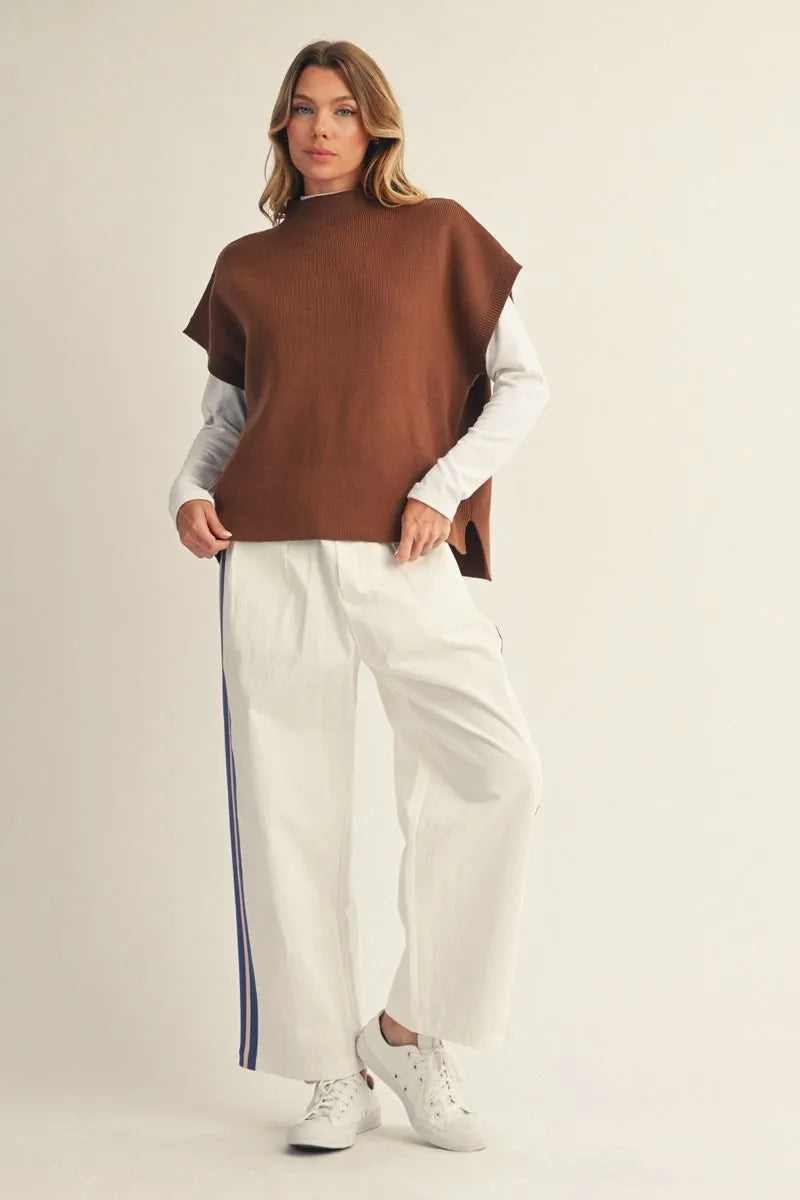The Sutton Mock Neck Sweater Vest