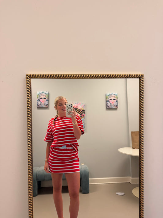 The Jacque Striped Skort Set