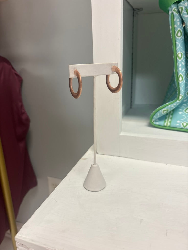 Shelia Fajl Small Irene Hoops in Rose Gold
