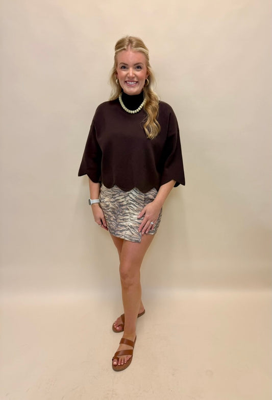 The Cocoa Scallop Sweater