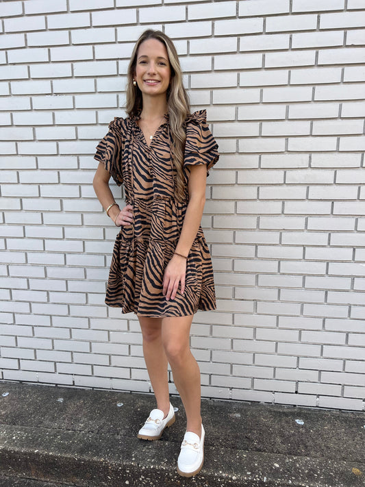 Serena Tiger Print Dress