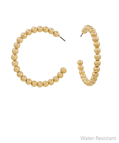 Gold Ball Hoops