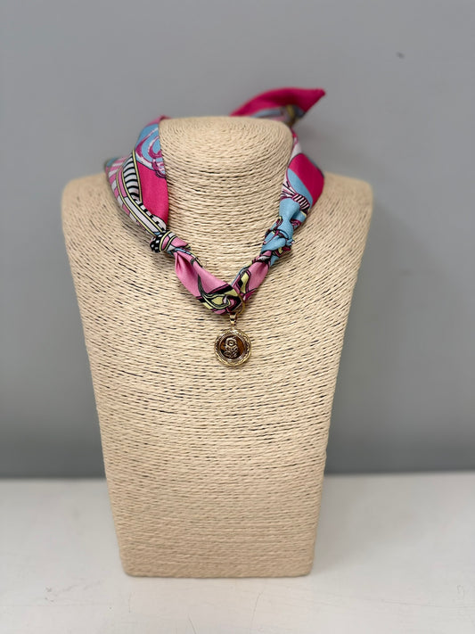 Light Pink - The Liv Scarves (with pendant)