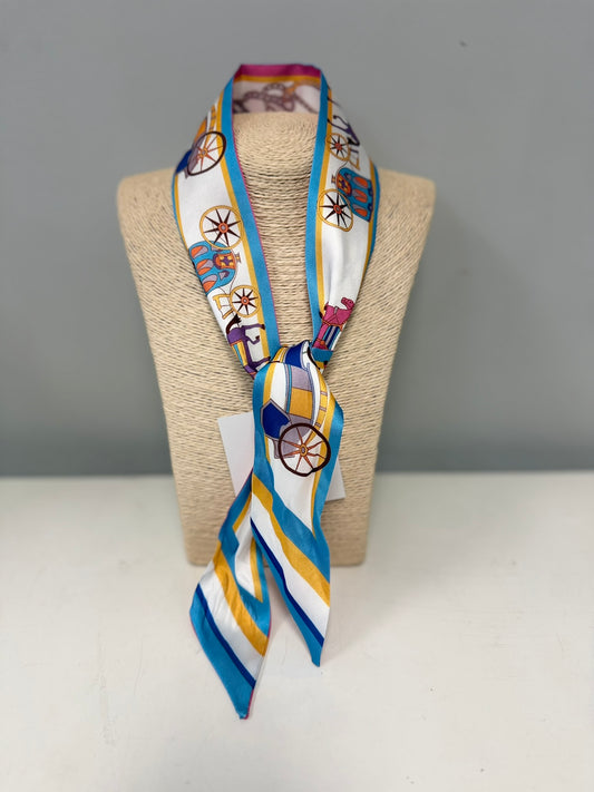 Hot Pink & Blue - The Liv Scarves (without pendant)