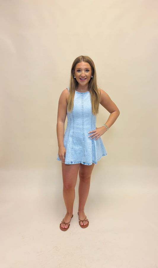 The Ruthie Denim Romper