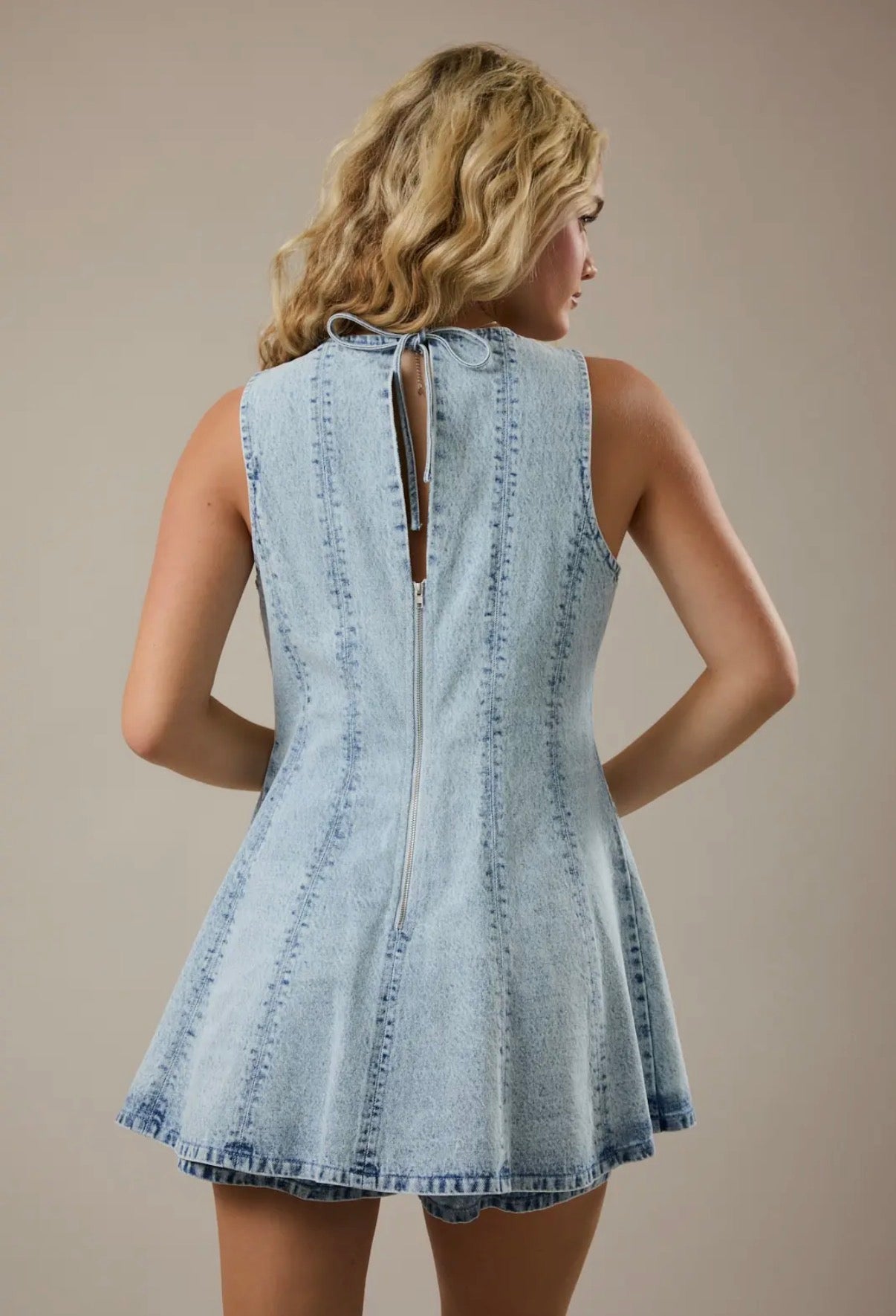 The Ruthie Denim Romper