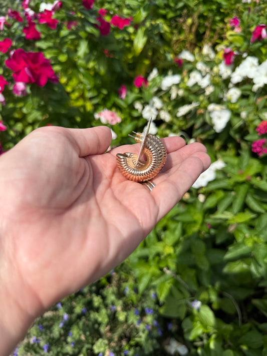 Tessie Textured Gold Hoops