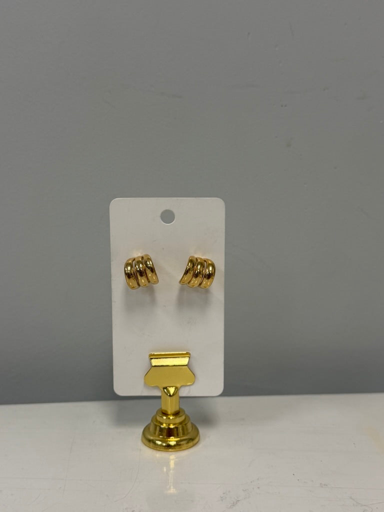 The Triple Take Huggie Earrings