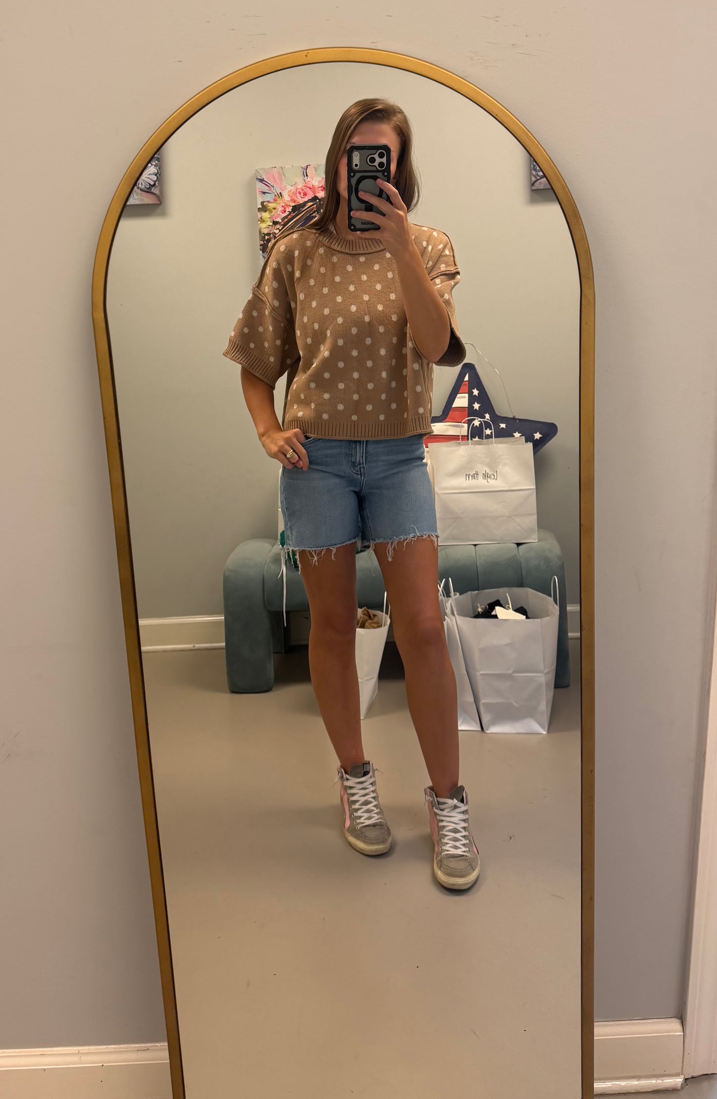 The Poppy Polka Dot Sweater