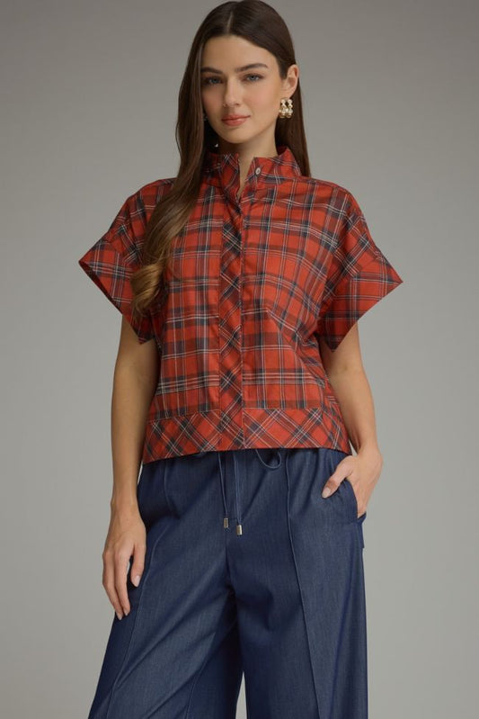 The Patsy Plaid Top