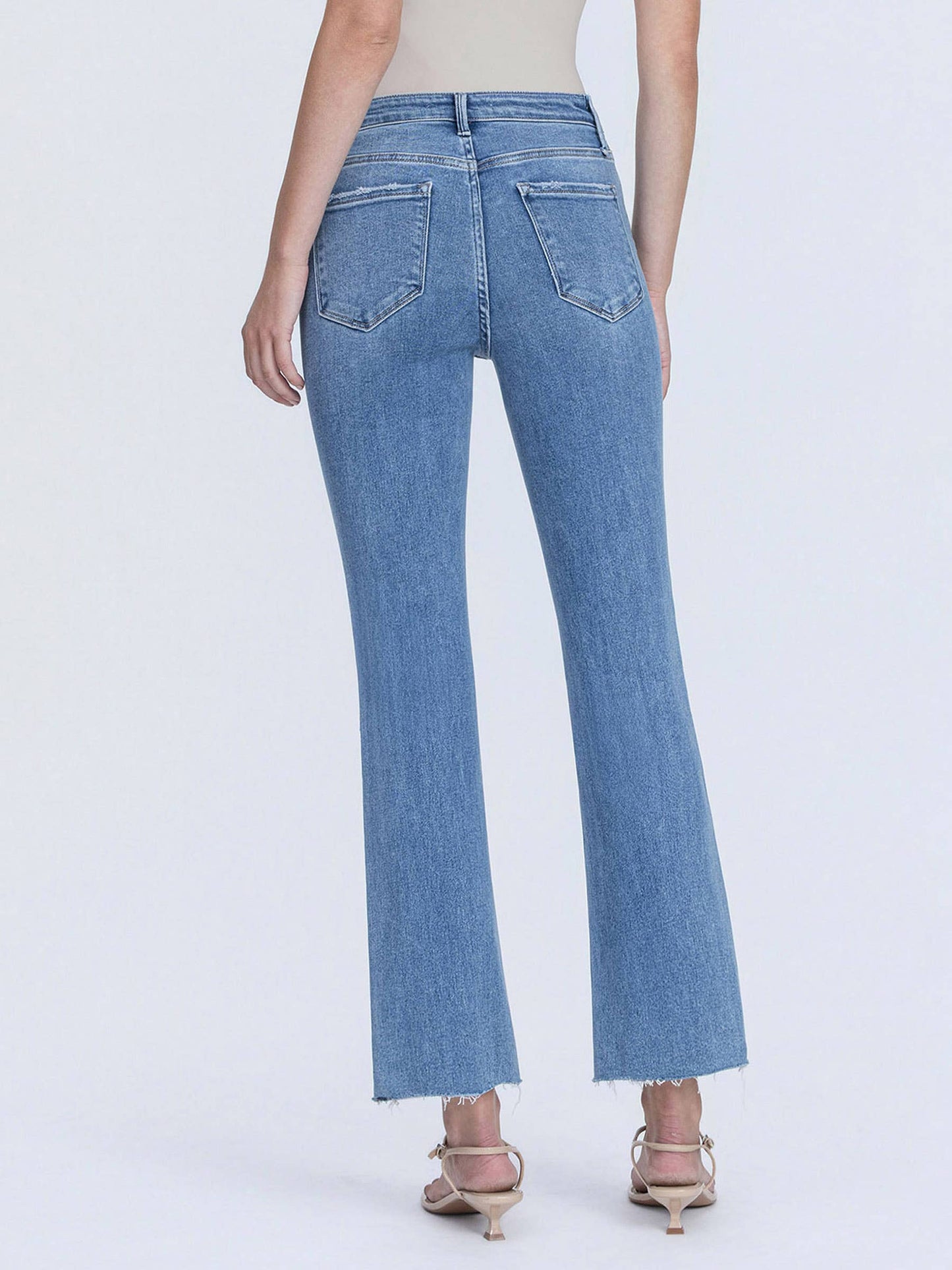 The Camden High Rise Crop Flare Jeans