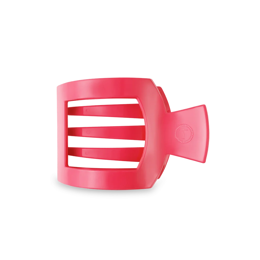Paradise Pink Small Flat Square Hair Clip