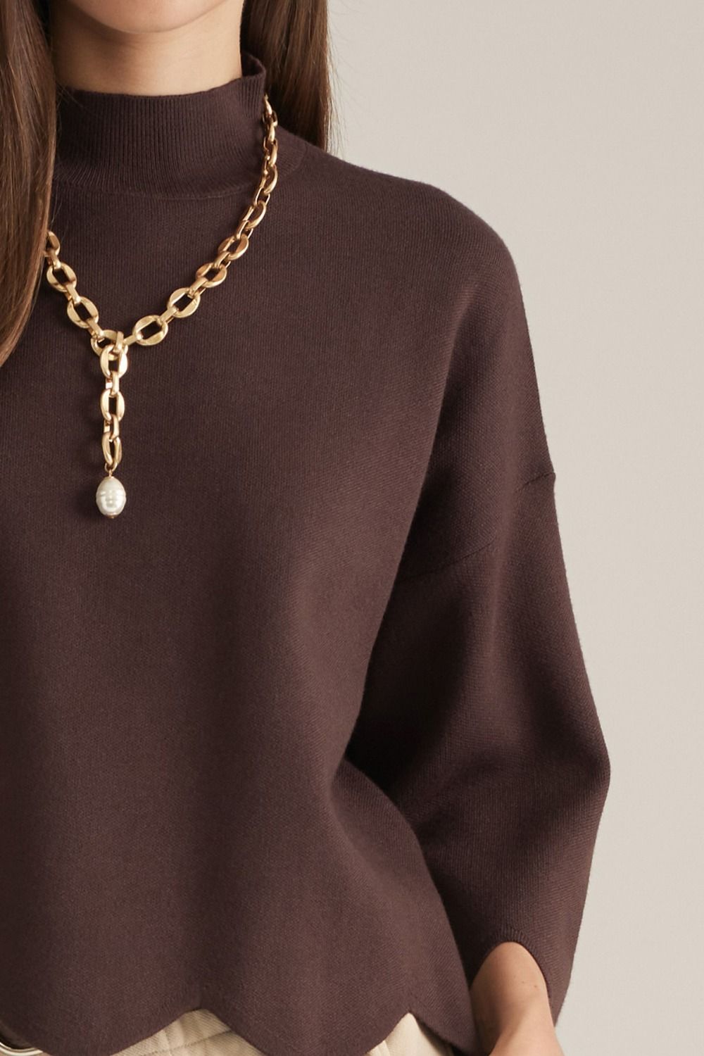 The Cocoa Scallop Sweater