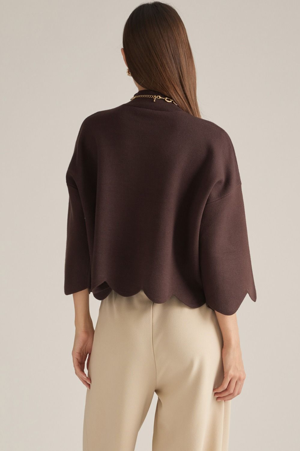The Cocoa Scallop Sweater