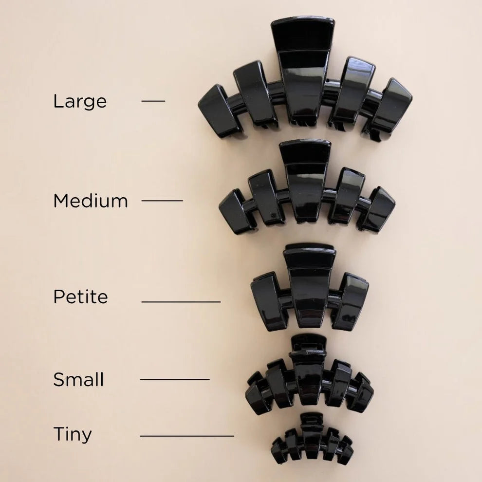 Classic Jet Black Petite Claw Clip